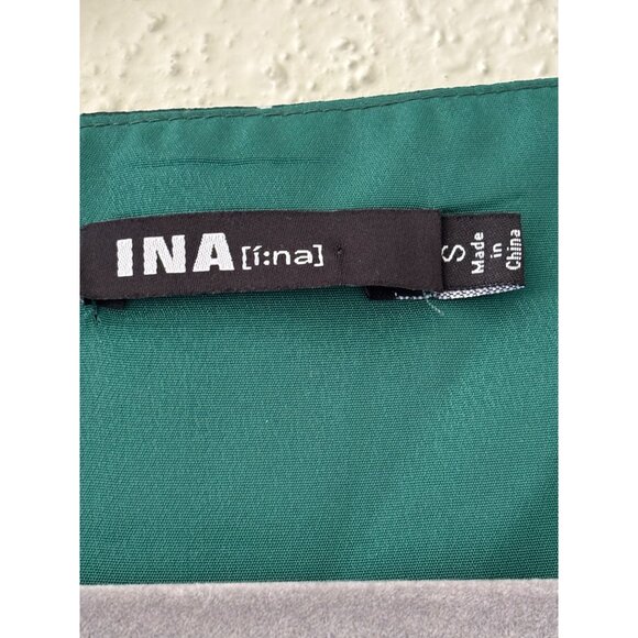 Ina Green Polka Dot Wrap Maxi Dress With Flutter Sleeves Womens S - Picture 6 of 13